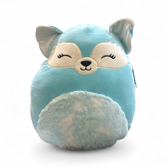 Jazwares Squishmallow 16 inch "Dabney" the Teal Fox Plush BRAND NEW WITH TAGS - Picture 1 of 4
